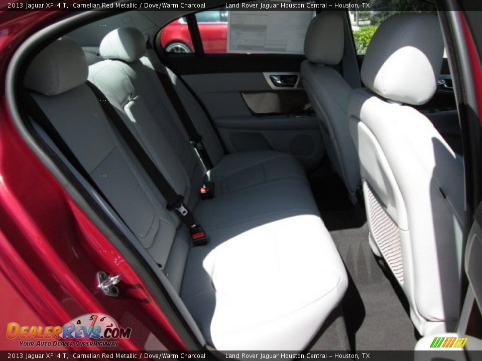 2013 Jaguar XF I4 T Carnelian Red Metallic / Dove/Warm Charcoal Photo #16