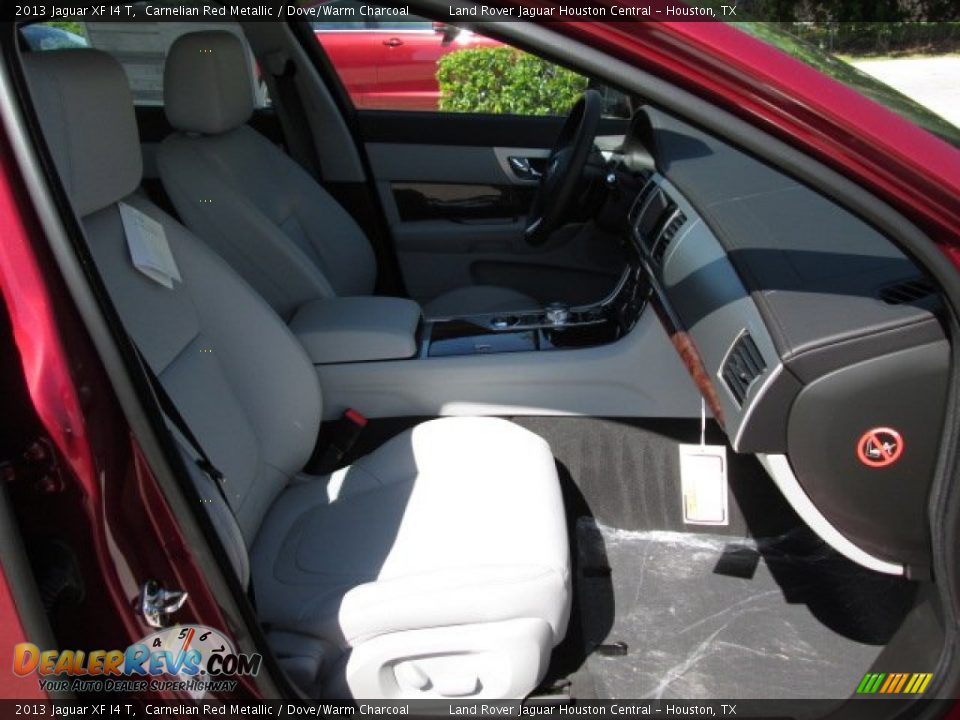 2013 Jaguar XF I4 T Carnelian Red Metallic / Dove/Warm Charcoal Photo #17