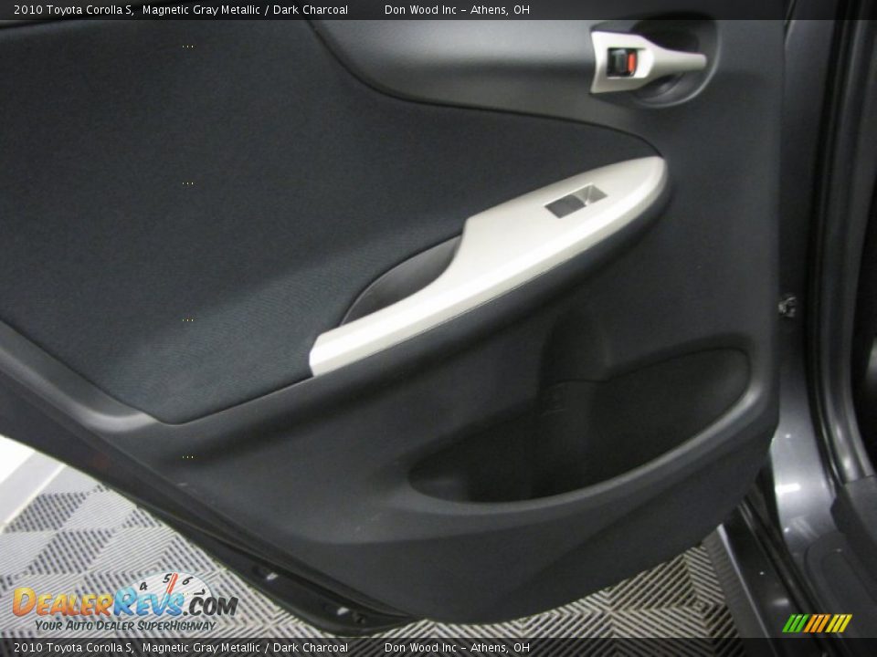 2010 Toyota Corolla S Magnetic Gray Metallic / Dark Charcoal Photo #12