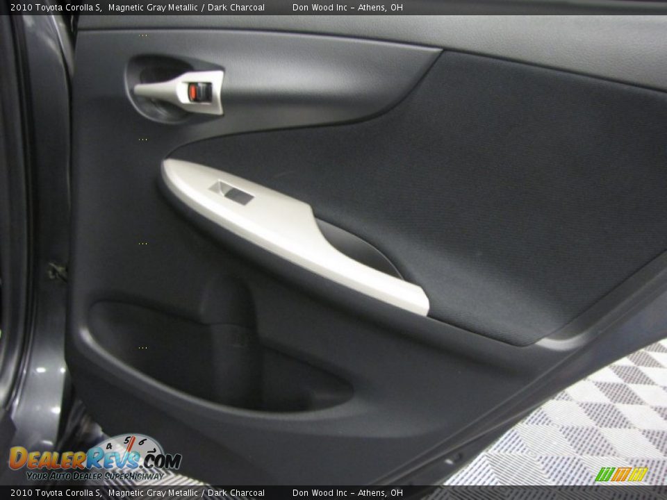 2010 Toyota Corolla S Magnetic Gray Metallic / Dark Charcoal Photo #13