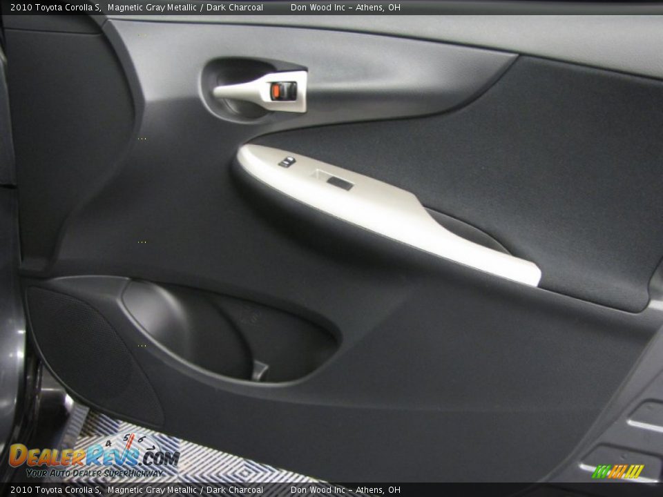 2010 Toyota Corolla S Magnetic Gray Metallic / Dark Charcoal Photo #14