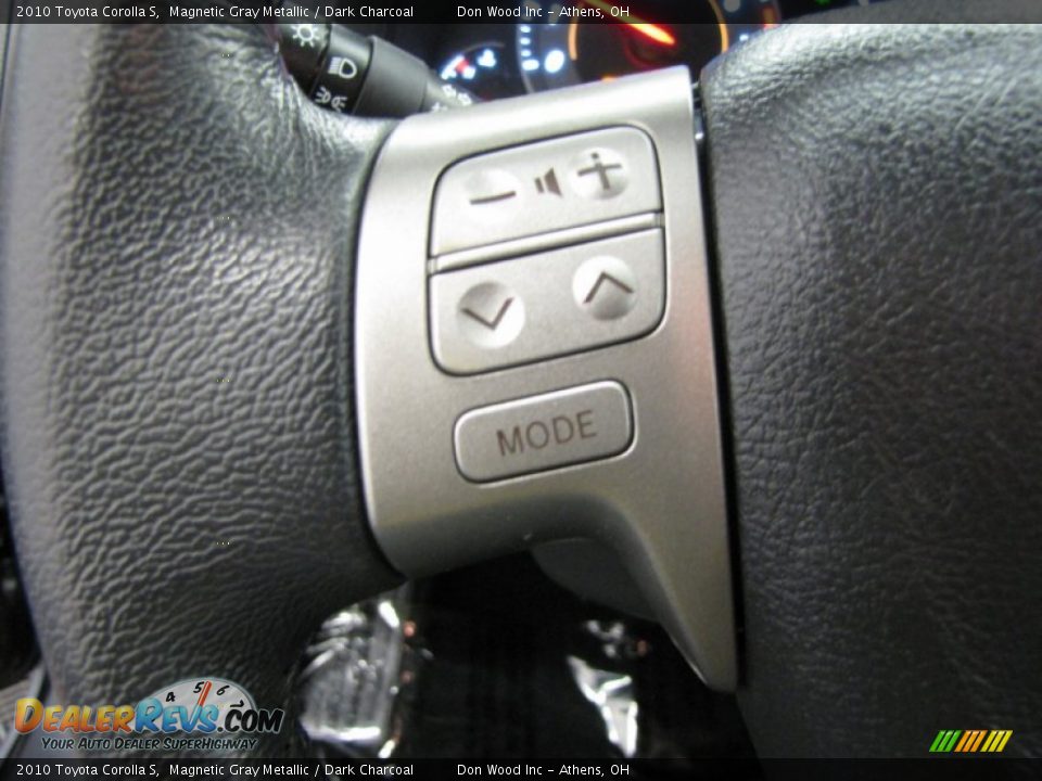 2010 Toyota Corolla S Magnetic Gray Metallic / Dark Charcoal Photo #16
