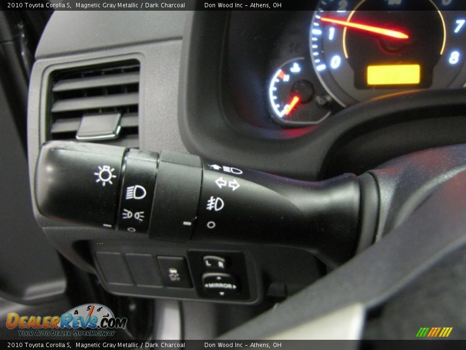 2010 Toyota Corolla S Magnetic Gray Metallic / Dark Charcoal Photo #17