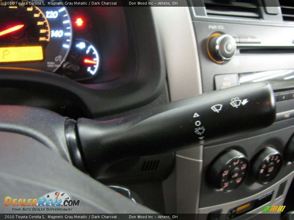 2010 Toyota Corolla S Magnetic Gray Metallic / Dark Charcoal Photo #18