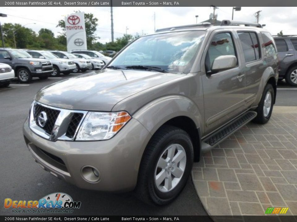 2008 Nissan Pathfinder SE 4x4 Desert Stone / Cafe Latte Photo #3
