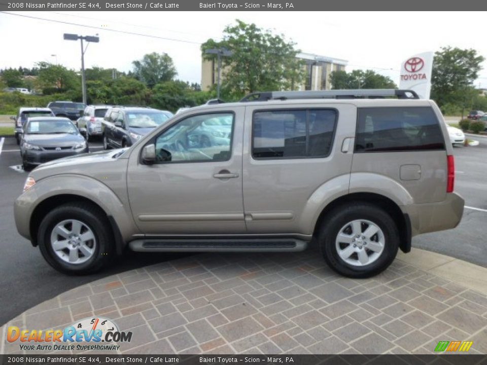 2008 Nissan Pathfinder SE 4x4 Desert Stone / Cafe Latte Photo #4