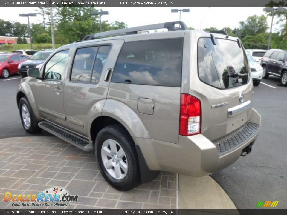 2008 Nissan Pathfinder SE 4x4 Desert Stone / Cafe Latte Photo #5