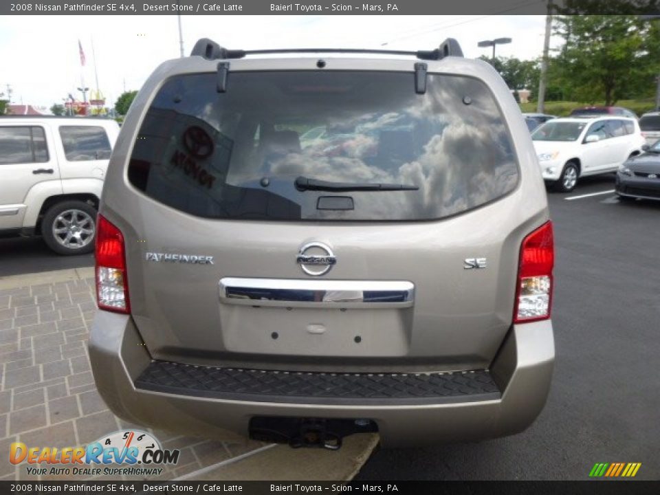 2008 Nissan Pathfinder SE 4x4 Desert Stone / Cafe Latte Photo #6