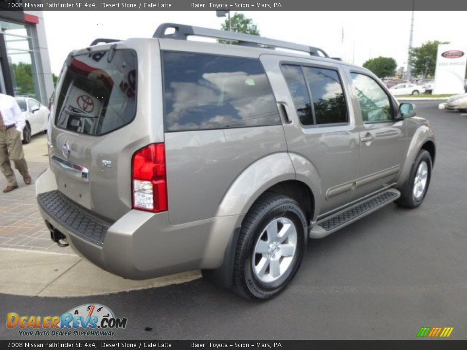 2008 Nissan Pathfinder SE 4x4 Desert Stone / Cafe Latte Photo #7