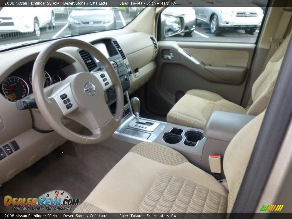 2008 Nissan Pathfinder SE 4x4 Desert Stone / Cafe Latte Photo #16