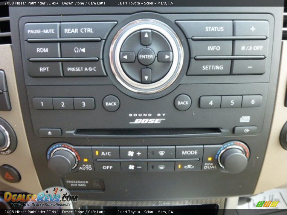 2008 Nissan Pathfinder SE 4x4 Desert Stone / Cafe Latte Photo #19