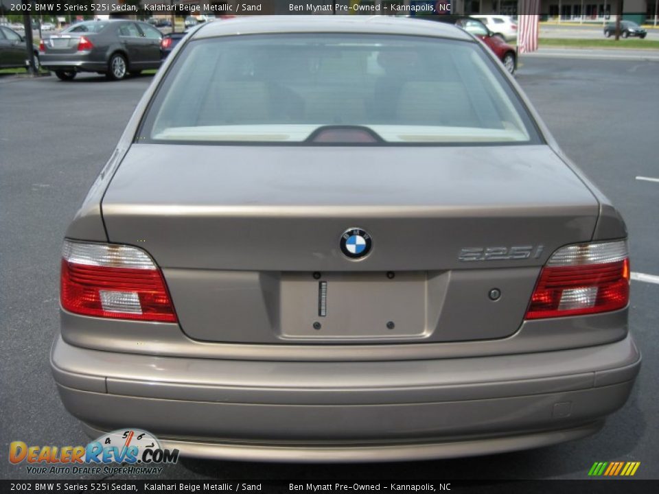 2002 BMW 5 Series 525i Sedan Kalahari Beige Metallic / Sand Photo #7