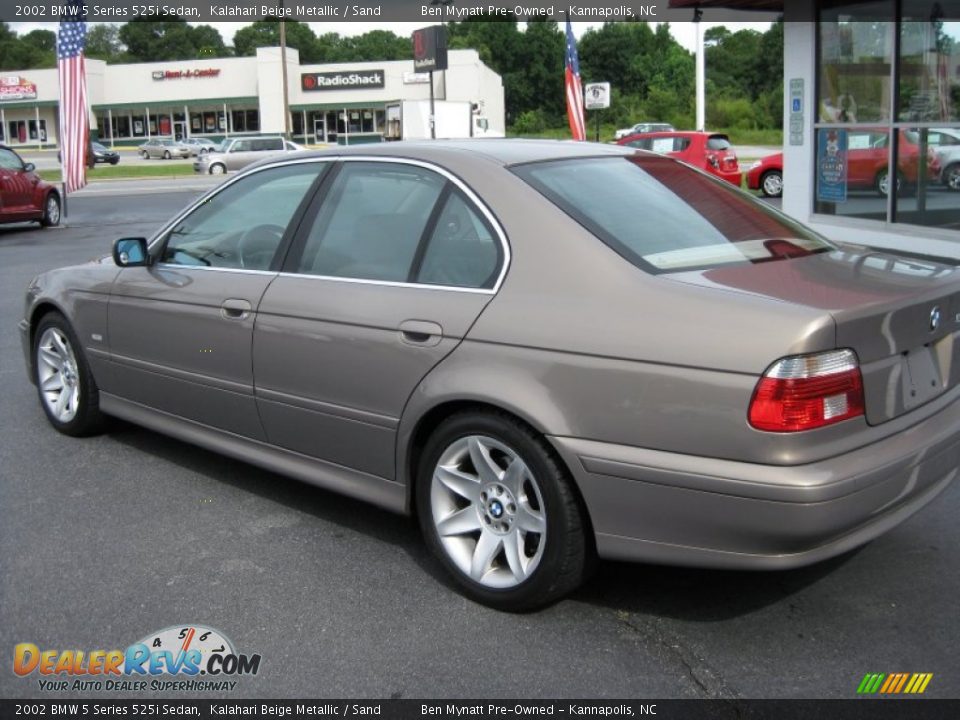 2002 BMW 5 Series 525i Sedan Kalahari Beige Metallic / Sand Photo #8