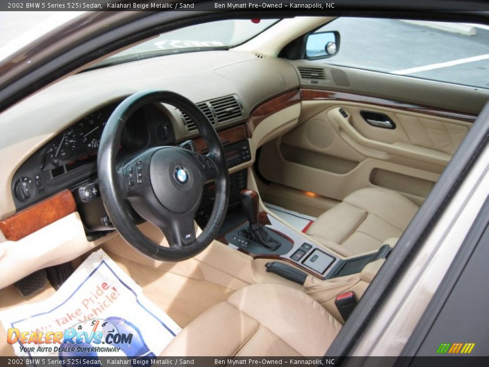 2002 BMW 5 Series 525i Sedan Kalahari Beige Metallic / Sand Photo #9