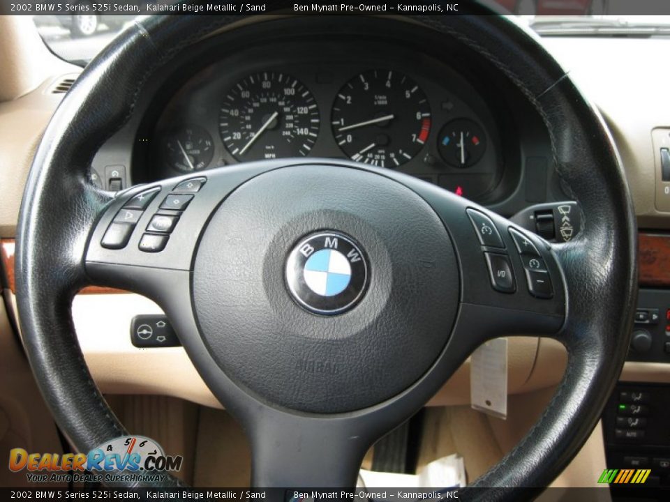 2002 BMW 5 Series 525i Sedan Kalahari Beige Metallic / Sand Photo #13