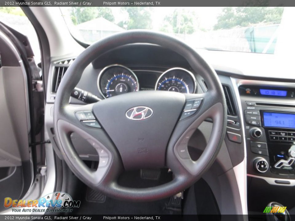 2012 Hyundai Sonata GLS Radiant Silver / Gray Photo #34