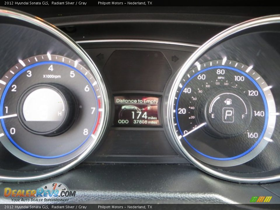 2012 Hyundai Sonata GLS Radiant Silver / Gray Photo #35