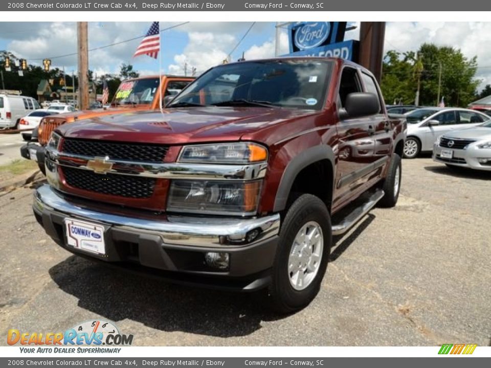 2008 Chevrolet Colorado LT Crew Cab 4x4 Deep Ruby Metallic / Ebony Photo #1