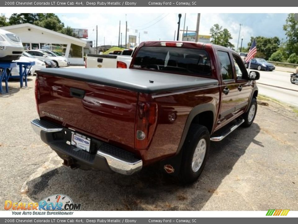 2008 Chevrolet Colorado LT Crew Cab 4x4 Deep Ruby Metallic / Ebony Photo #4