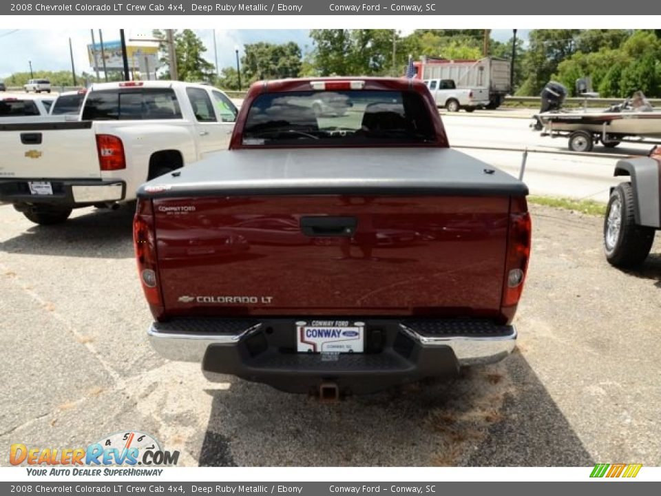 2008 Chevrolet Colorado LT Crew Cab 4x4 Deep Ruby Metallic / Ebony Photo #5