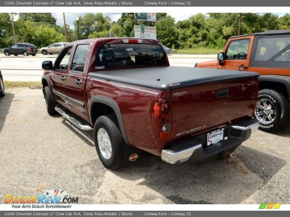 2008 Chevrolet Colorado LT Crew Cab 4x4 Deep Ruby Metallic / Ebony Photo #6