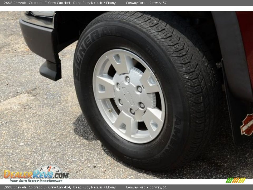 2008 Chevrolet Colorado LT Crew Cab 4x4 Deep Ruby Metallic / Ebony Photo #8
