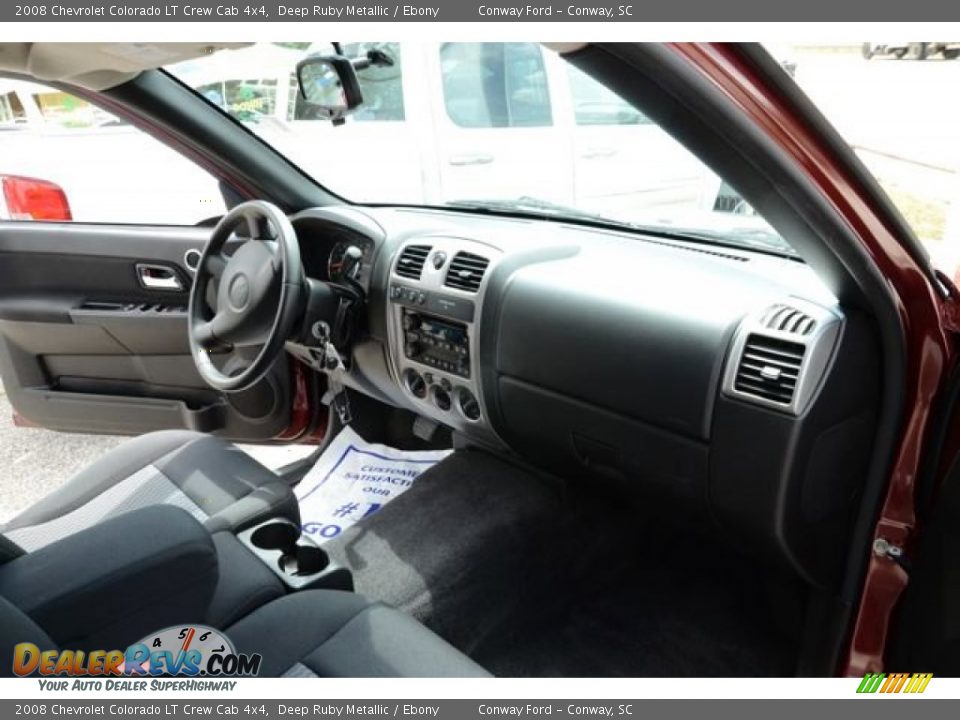 2008 Chevrolet Colorado LT Crew Cab 4x4 Deep Ruby Metallic / Ebony Photo #15