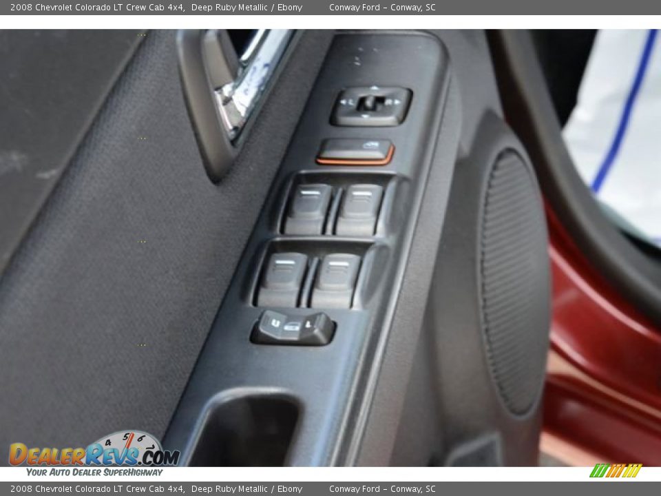 2008 Chevrolet Colorado LT Crew Cab 4x4 Deep Ruby Metallic / Ebony Photo #17