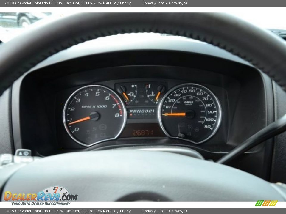 2008 Chevrolet Colorado LT Crew Cab 4x4 Deep Ruby Metallic / Ebony Photo #20