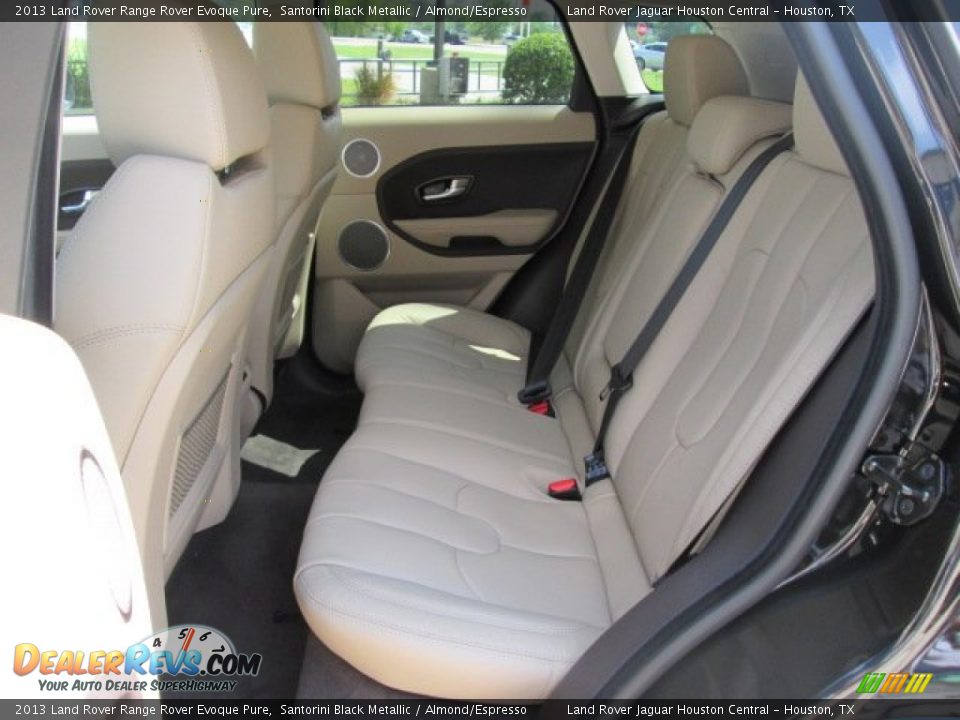 2013 Land Rover Range Rover Evoque Pure Santorini Black Metallic / Almond/Espresso Photo #4