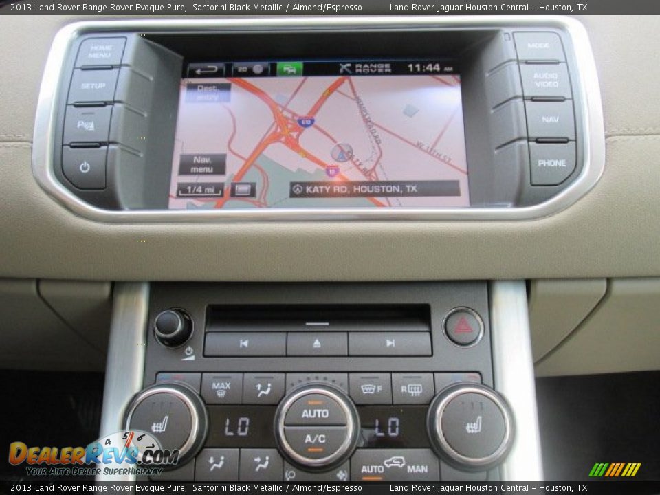 2013 Land Rover Range Rover Evoque Pure Santorini Black Metallic / Almond/Espresso Photo #15