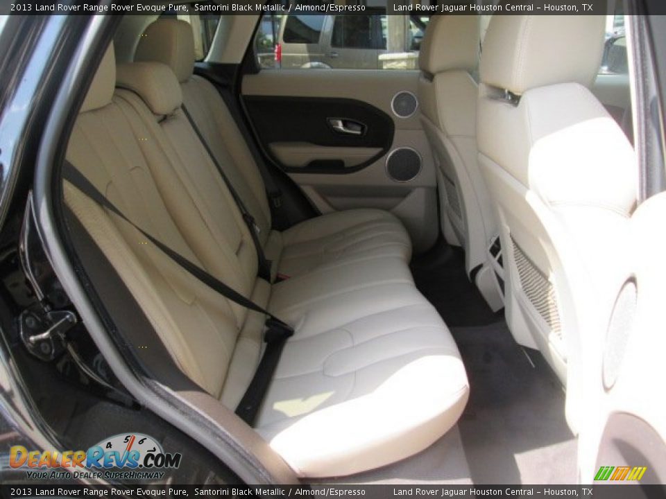2013 Land Rover Range Rover Evoque Pure Santorini Black Metallic / Almond/Espresso Photo #17