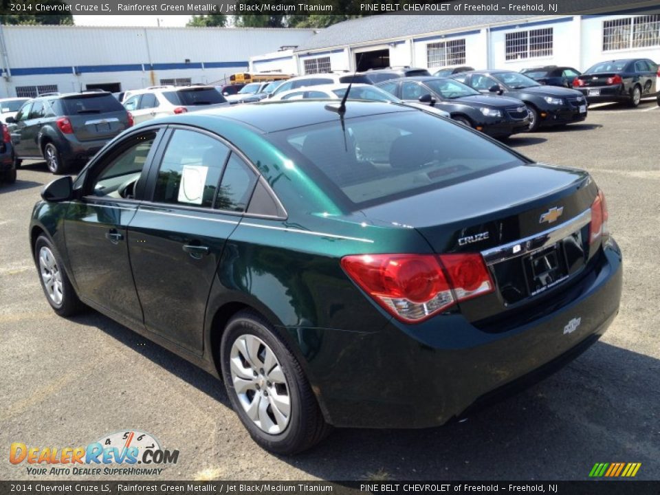 2014 Chevrolet Cruze LS Rainforest Green Metallic / Jet Black/Medium Titanium Photo #4