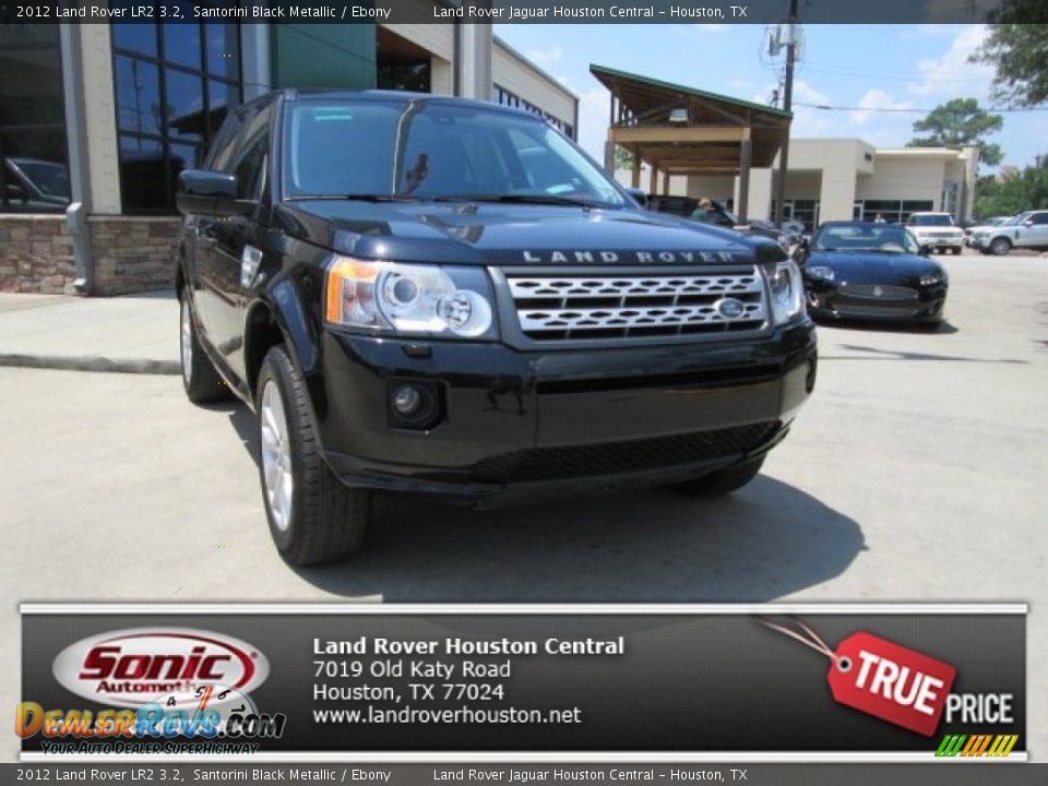 2012 Land Rover LR2 3.2 Santorini Black Metallic / Ebony Photo #1