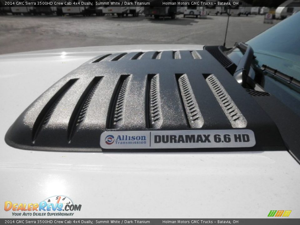 2014 GMC Sierra 3500HD Crew Cab 4x4 Dually Summit White / Dark Titanium Photo #5