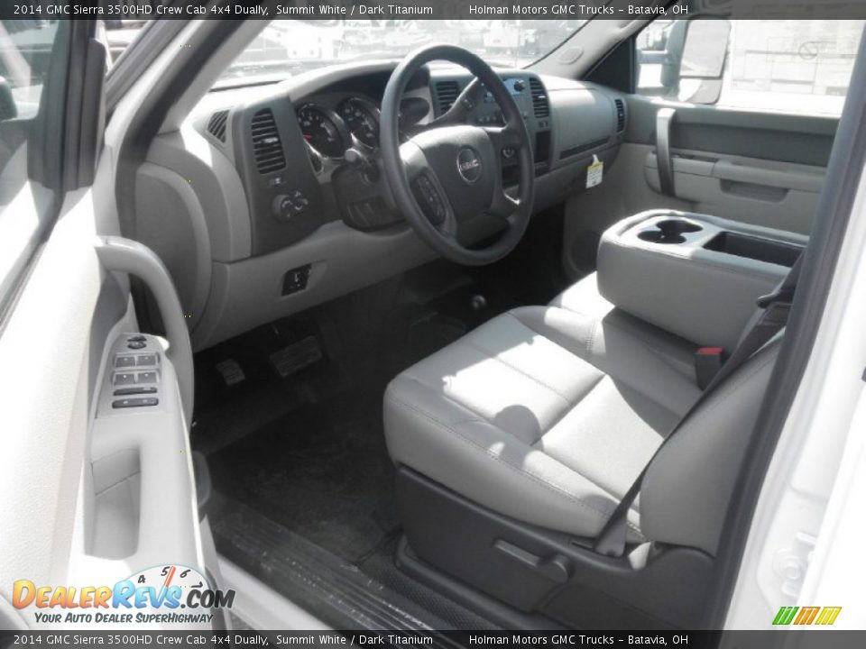 2014 GMC Sierra 3500HD Crew Cab 4x4 Dually Summit White / Dark Titanium Photo #6
