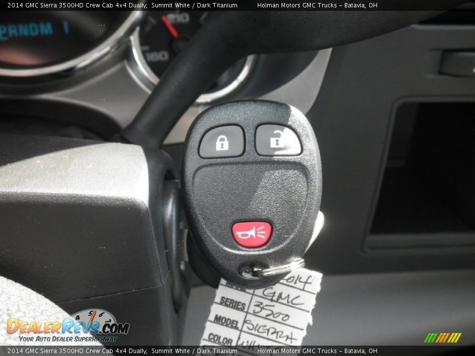 2014 GMC Sierra 3500HD Crew Cab 4x4 Dually Summit White / Dark Titanium Photo #8