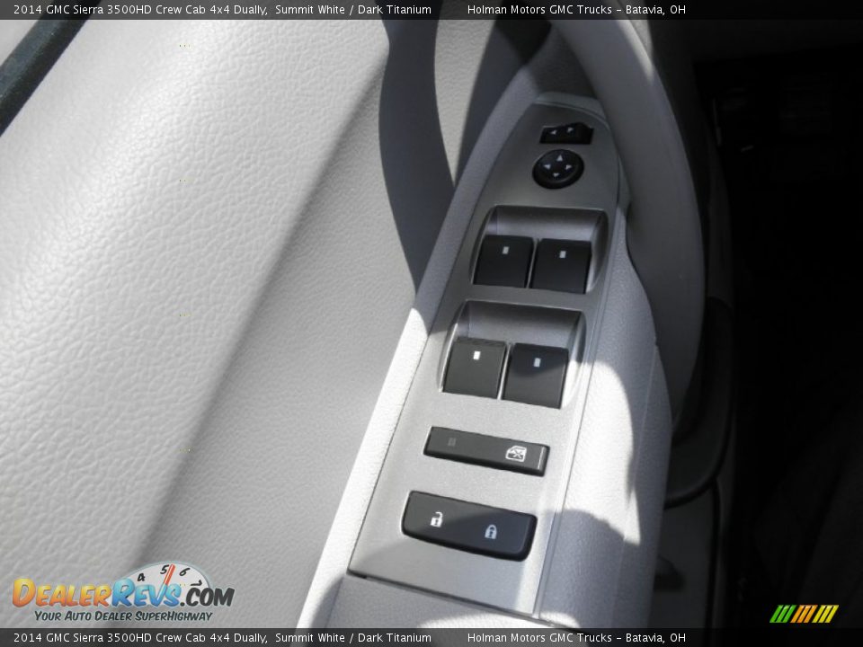 2014 GMC Sierra 3500HD Crew Cab 4x4 Dually Summit White / Dark Titanium Photo #10
