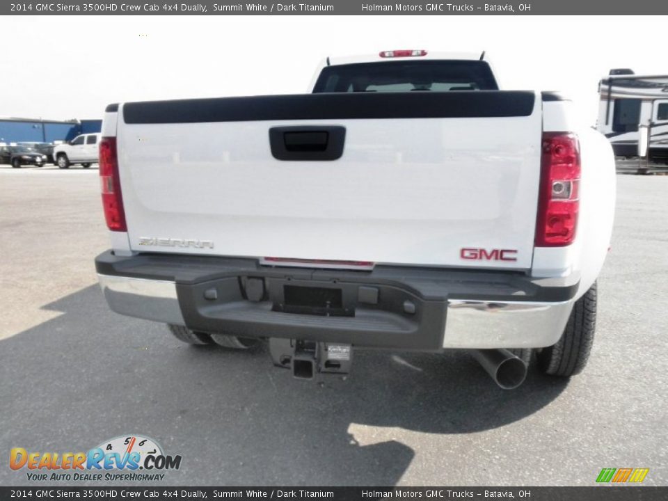 2014 GMC Sierra 3500HD Crew Cab 4x4 Dually Summit White / Dark Titanium Photo #17