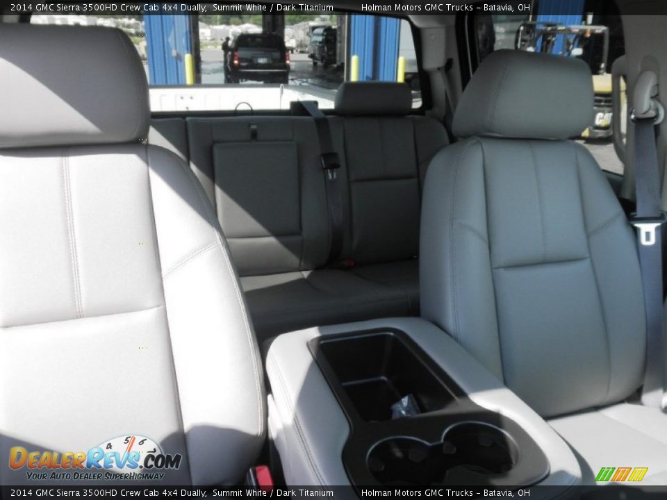 2014 GMC Sierra 3500HD Crew Cab 4x4 Dually Summit White / Dark Titanium Photo #20