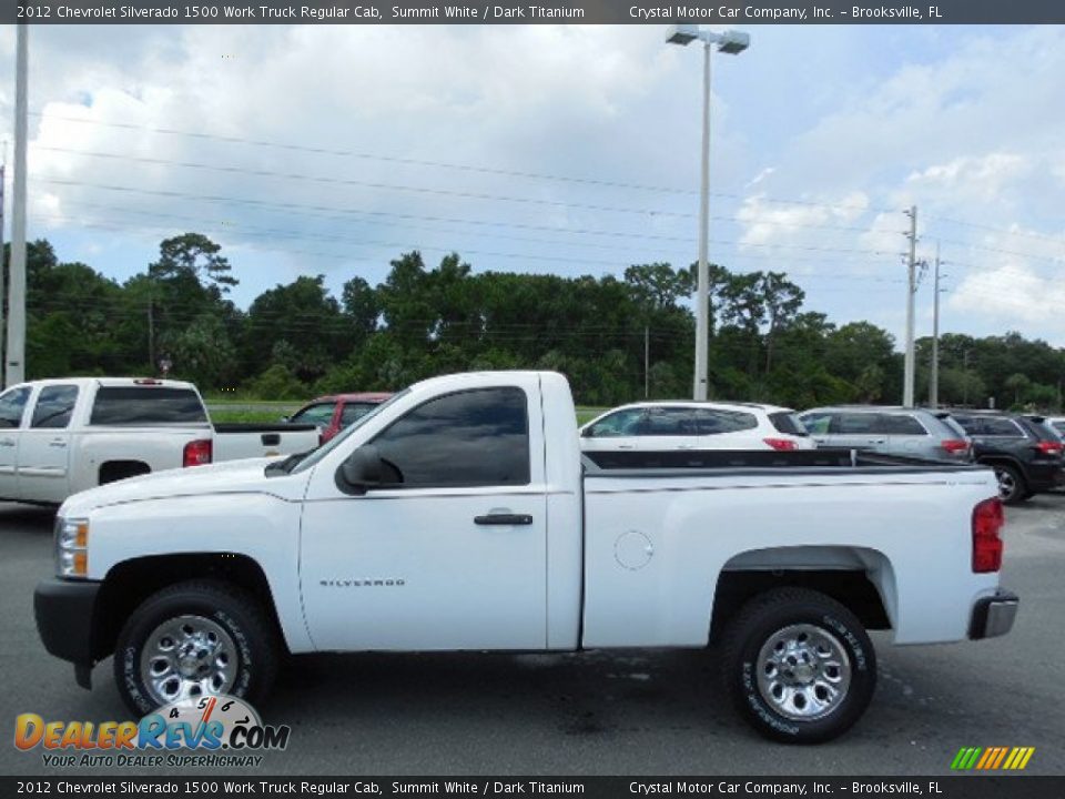 2012 Chevrolet Silverado 1500 Work Truck Regular Cab Summit White / Dark Titanium Photo #2