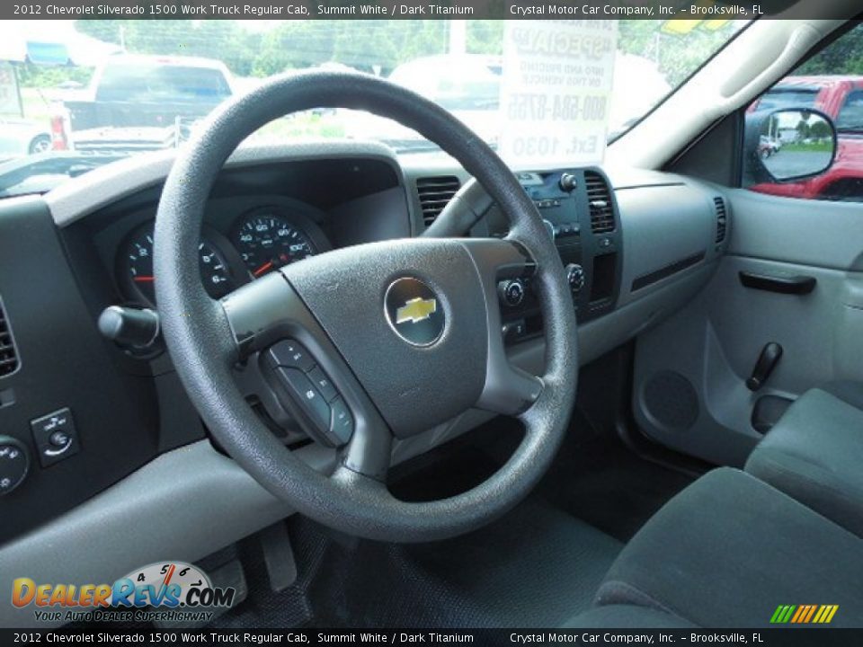 2012 Chevrolet Silverado 1500 Work Truck Regular Cab Summit White / Dark Titanium Photo #5