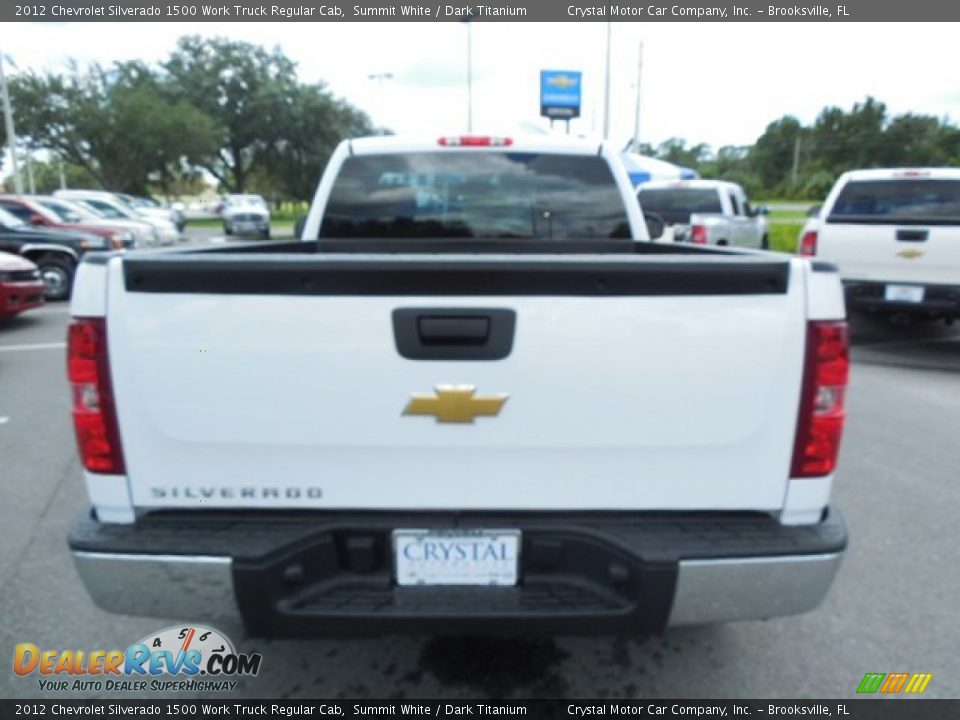 2012 Chevrolet Silverado 1500 Work Truck Regular Cab Summit White / Dark Titanium Photo #6