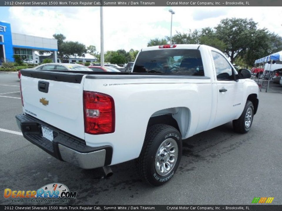 2012 Chevrolet Silverado 1500 Work Truck Regular Cab Summit White / Dark Titanium Photo #7