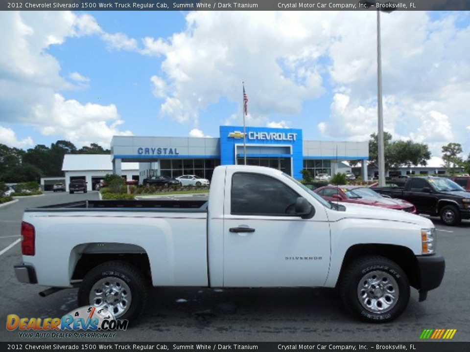 2012 Chevrolet Silverado 1500 Work Truck Regular Cab Summit White / Dark Titanium Photo #8