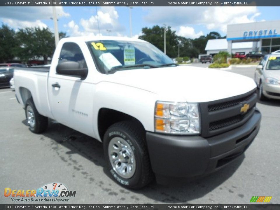 2012 Chevrolet Silverado 1500 Work Truck Regular Cab Summit White / Dark Titanium Photo #9