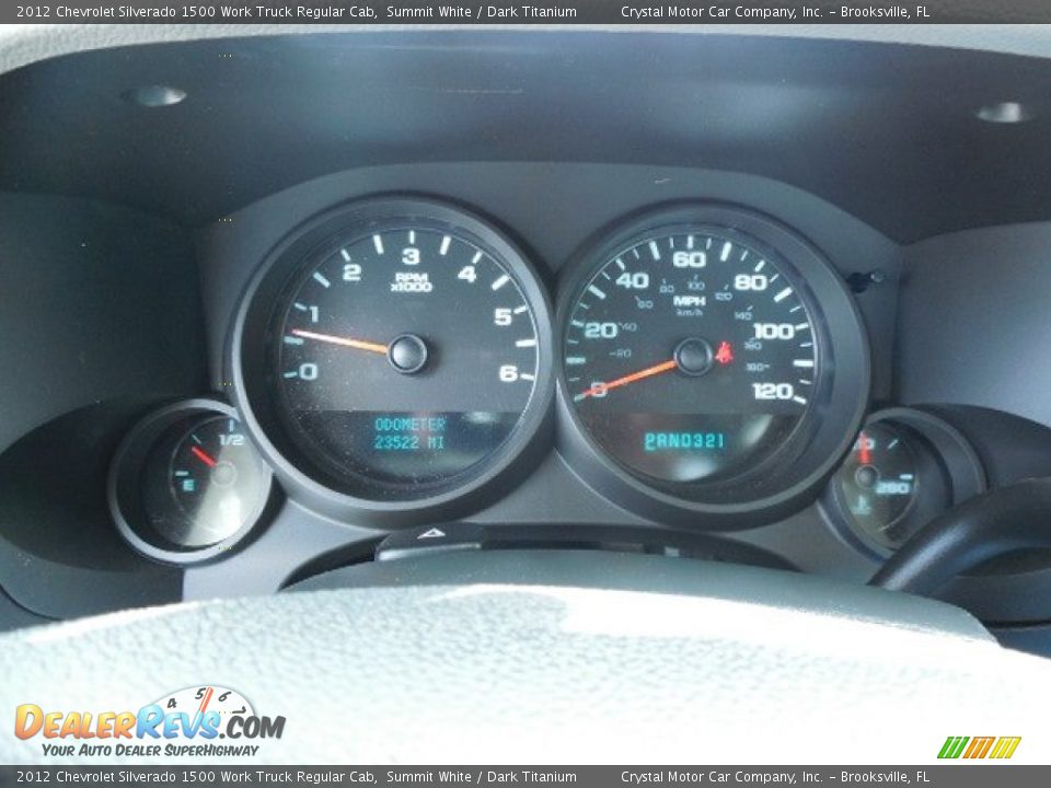2012 Chevrolet Silverado 1500 Work Truck Regular Cab Summit White / Dark Titanium Photo #17