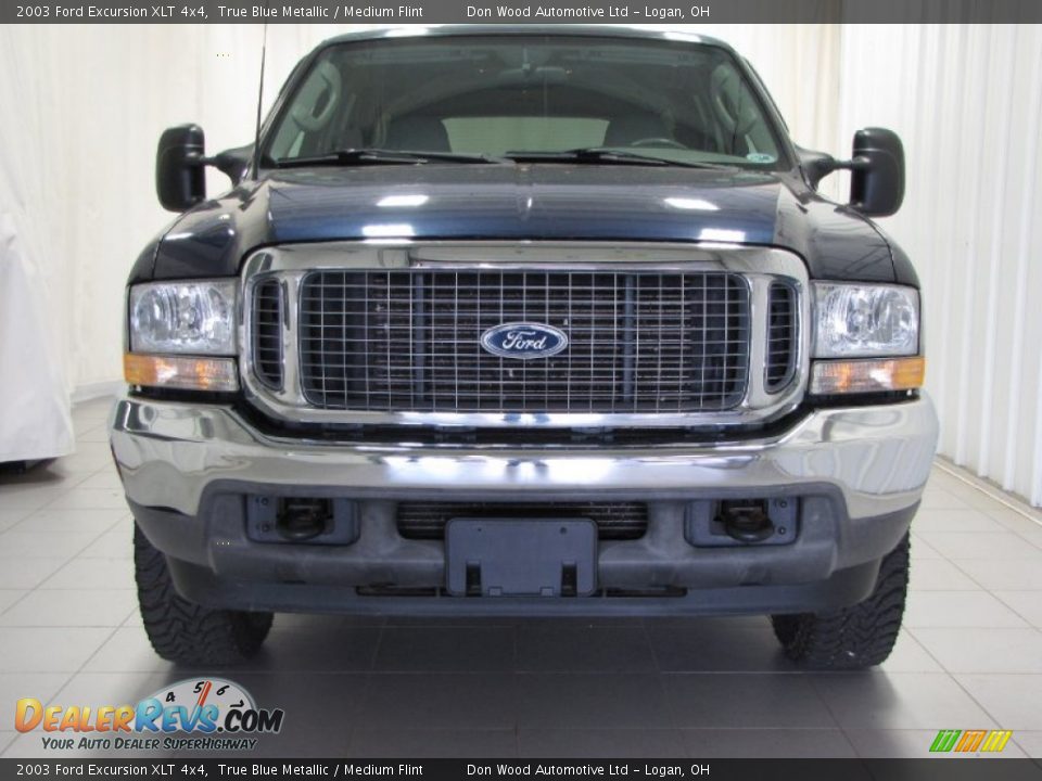 2003 Ford Excursion XLT 4x4 True Blue Metallic / Medium Flint Photo #2