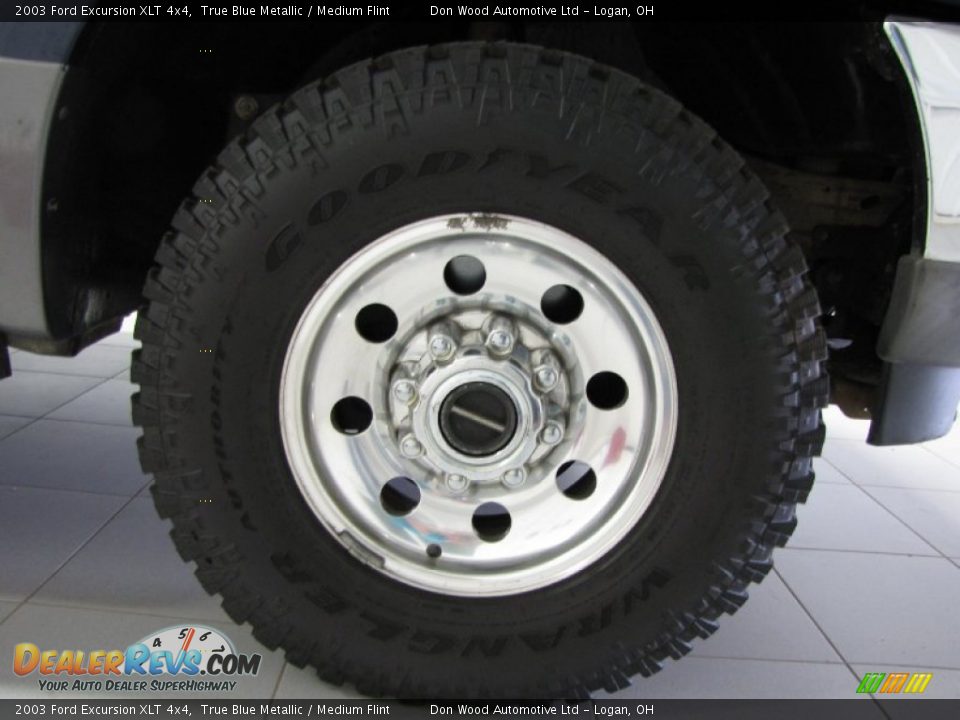 2003 Ford Excursion XLT 4x4 True Blue Metallic / Medium Flint Photo #3