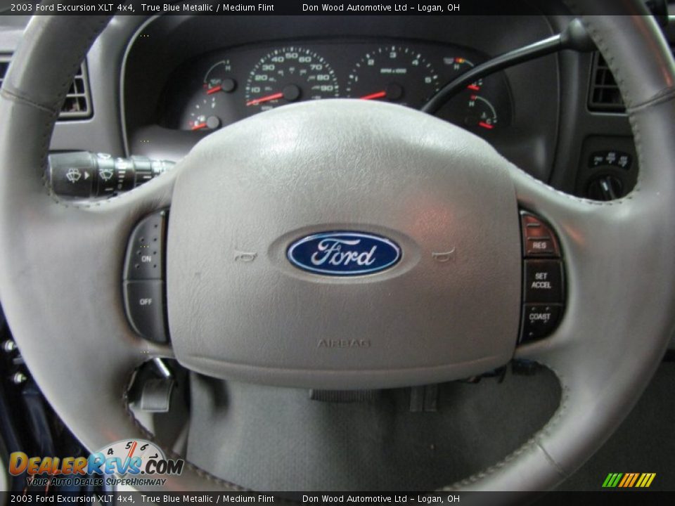 2003 Ford Excursion XLT 4x4 True Blue Metallic / Medium Flint Photo #26